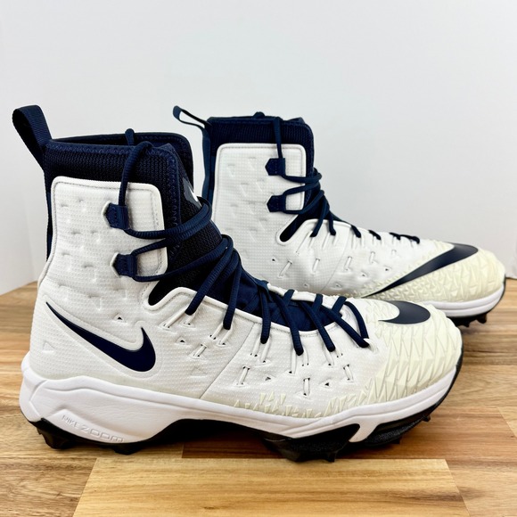 Nike Force Savage Pro 2 Football Cleats‎ High Top White Navy Mens 14 Wide main image 4